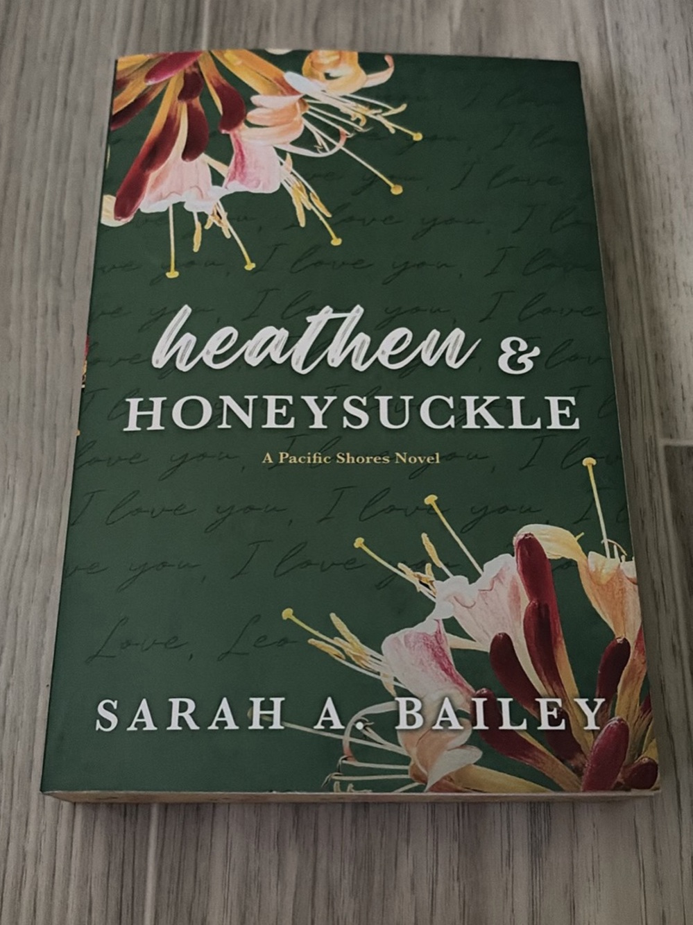Sarah A. Bailey Heathen & Honeysuckle Hardcover-Style Decorative Book (Green)